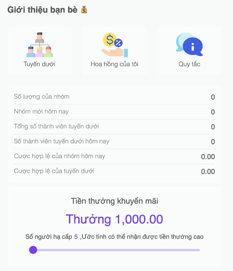 Chương trình giới thiệu bạn bè của Bet88