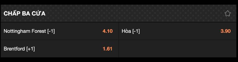 Kèo cược chấp ba chiều là gì?