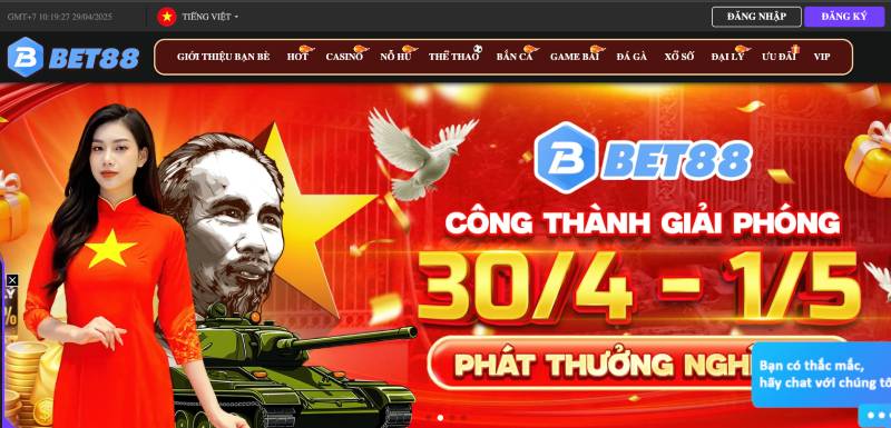Truy cập website chính thức của Bet88